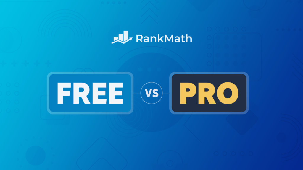 RankMath SEO plugin Free vs Pro