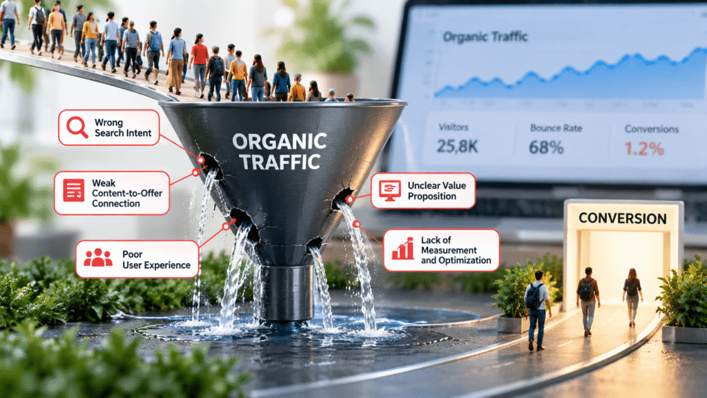 Why Your Organic Traffic Is not Converting