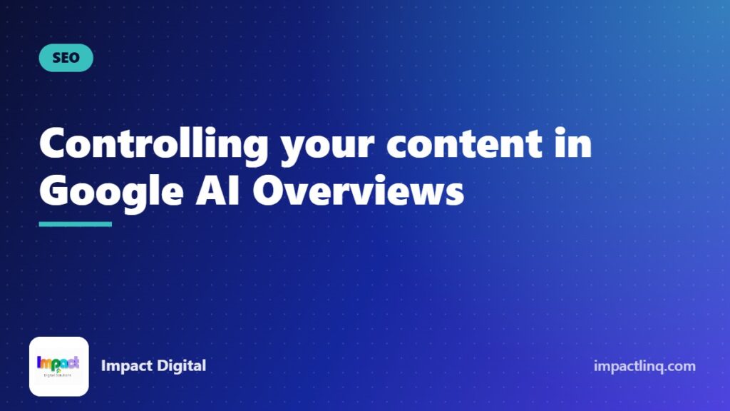 Website owner reviewing search snippet and AI answer settings on a laptop
