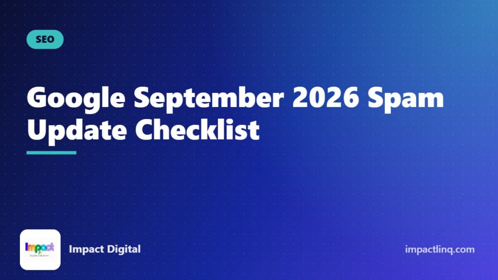 Site owner reviewing Search Console traffic after Google's September 2026 spam update