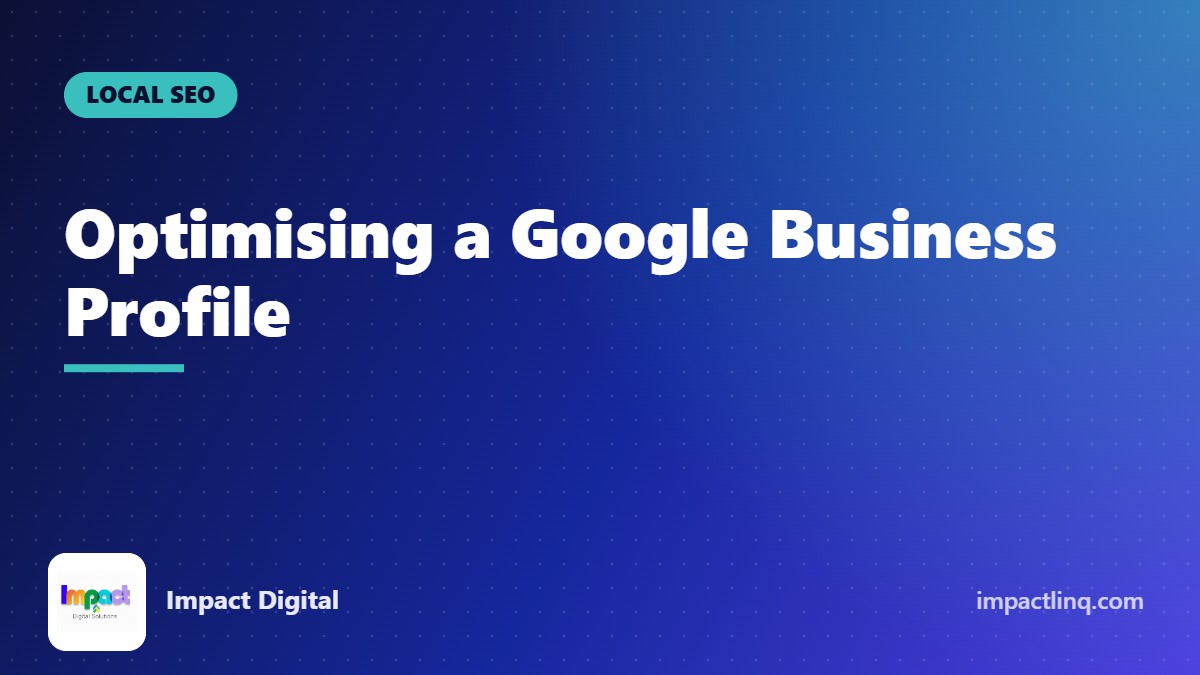 Business owner updating a Google Business Profile on a laptop