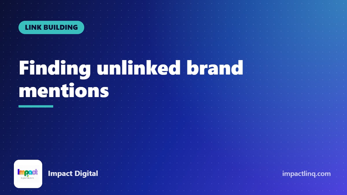 Magnifying glass over a web page highlighting a brand name without a link